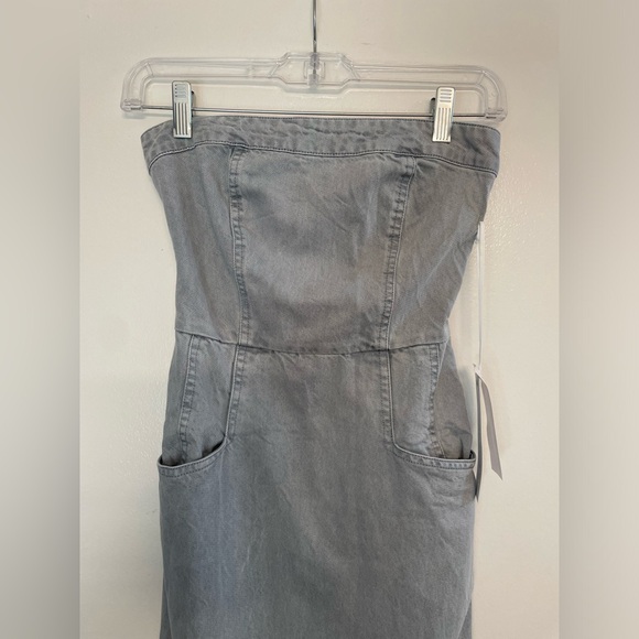 Young Fabulous & Broke Taylor Tube Midi Dress - Ice Blue - Picture 4 of 10